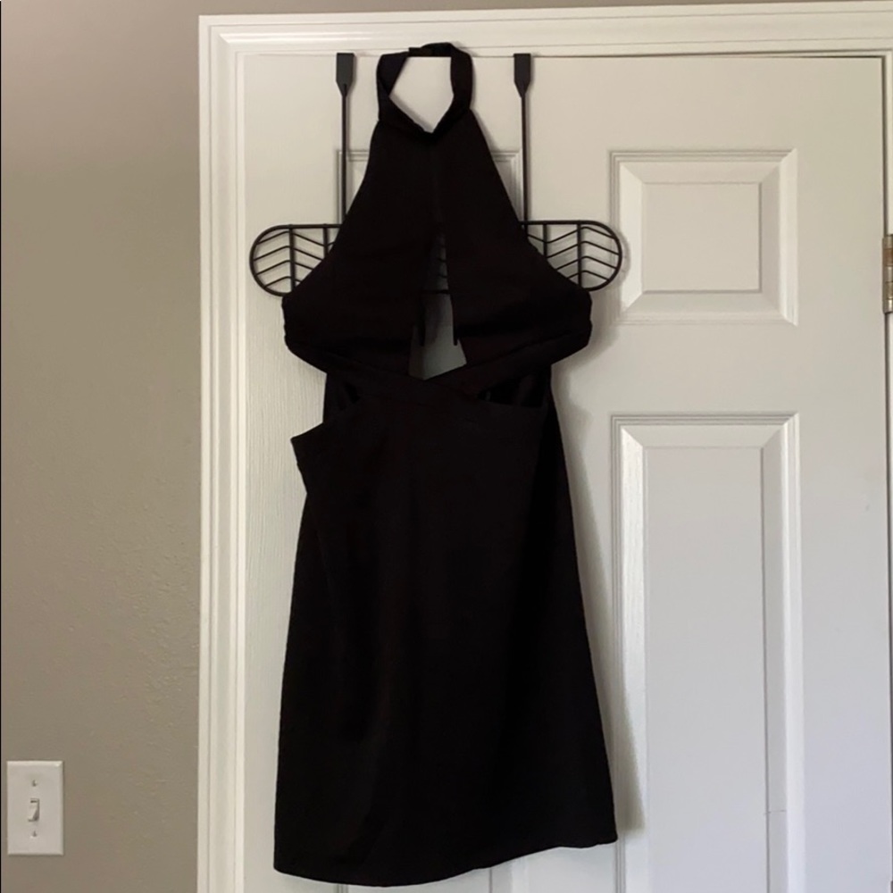 Black mini dress